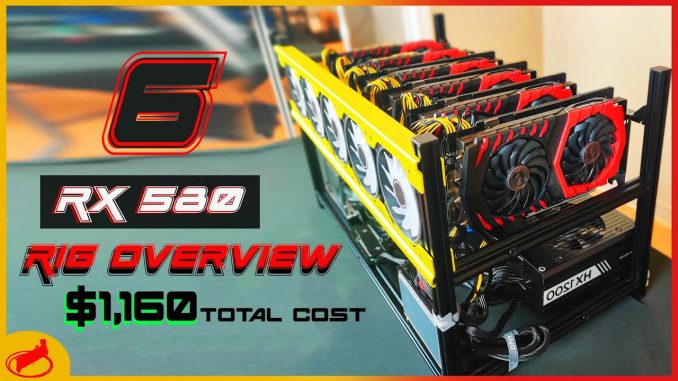 RX 580 Mining Rig Build | 187 MH/s and 850 Watts!