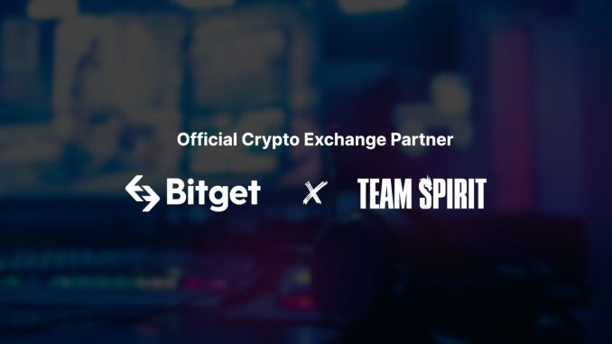 Bitget Signs Sponsorship Deal With Team Spirit as Official Crypto Partner