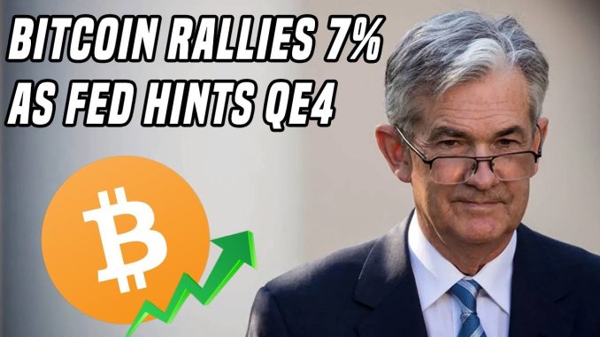 Bitcoin Pops 7% As FED Announces QE4 in 2020
