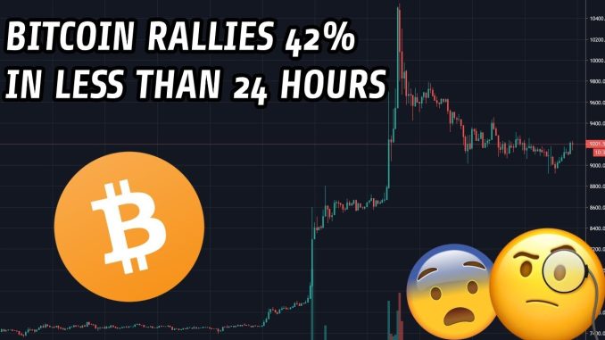 Bitcoin Rises 42% In Less Than 24 Hours | Here's What You Need To Know