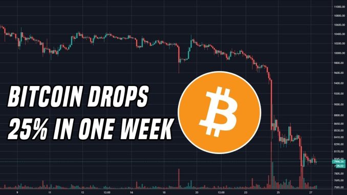 Bitcoin Drops 25% In A Week | Here Are My Thoughts