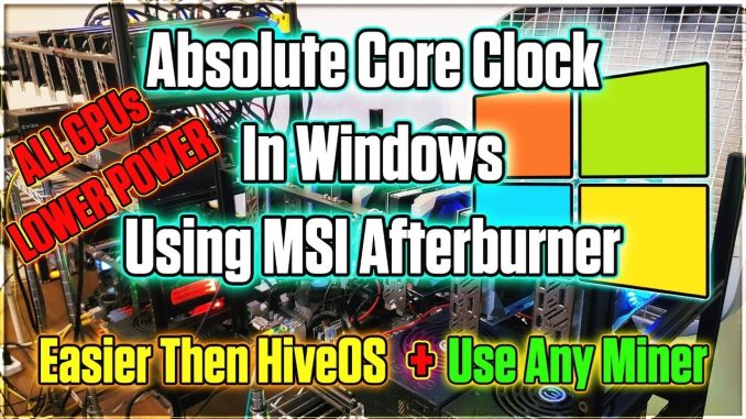 🔴 LOWER POWER On All GPUs Mining Ethereum | MSI Afterburner + Absolute Core Clock
