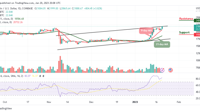 Bitcoin Price Prediction for Today, January 20: BTC/USD Increases Above $21,500 Resistance