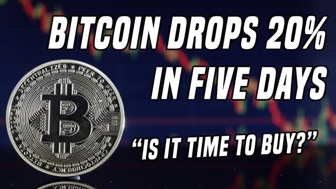 Bitcoin Drops 20% In Five Days | Will Crypto Awareness Carry Us Higher?