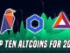 Top Ten Coins To Watch In 2020