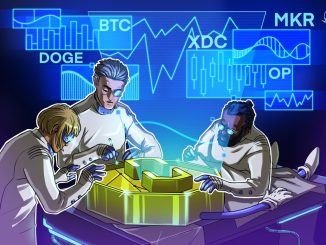 DOGE, MKR, OP and XDC gather strength as Bitcoin price remains range-bound