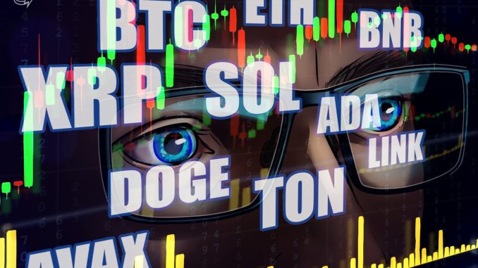 BTC, ETH, BNB, XRP, SOL, ADA, DOGE, TON, LINK, AVAX