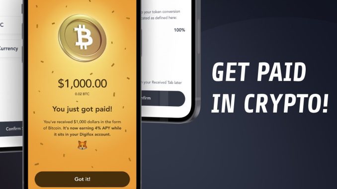 Introducing Get Paid In Crypto!