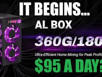 GPU MINING ALEPHIUM IS DEAD... Goldshell AL Box 360Gh/s 180w making $95 A DAY?