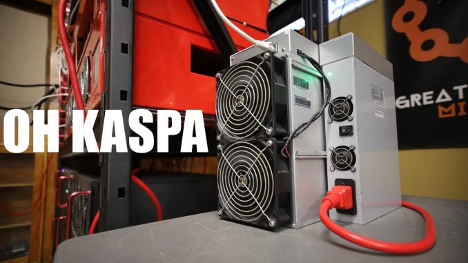 Kaspa MINING is gonna get difficult very soon.