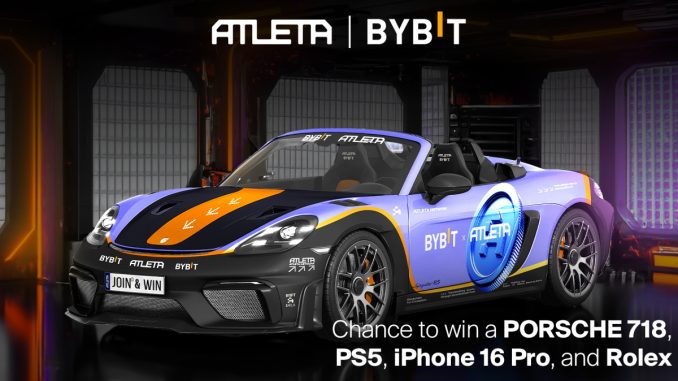 ATLETA and Bybit forge powerful partnership: a chance to win real Porsche, Rolex or iPhone