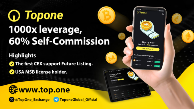 Topone Exchange: 1000x Leverage and Free Trading