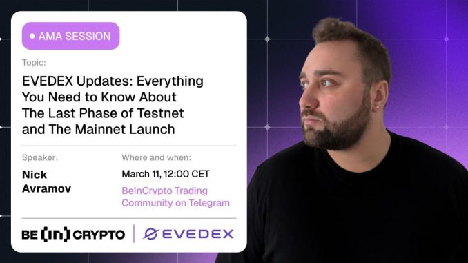 EVEDEX X BeInCrypto AMA Session