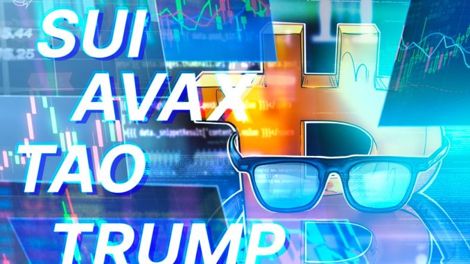 Bitcoin price chart looks set for $100K, SUI, AVAX, TRUMP and TAO expected to follow