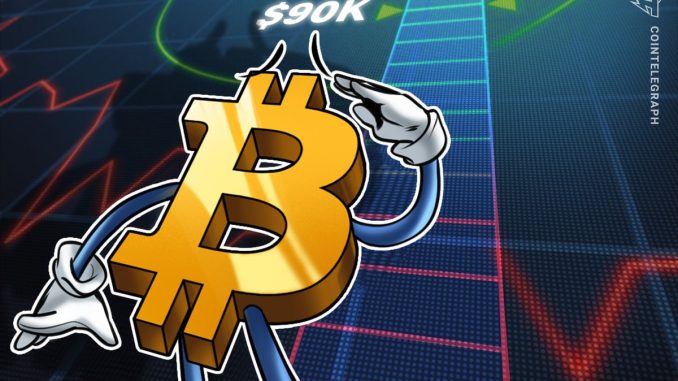 Bitcoin traders target $90K as apparent tariff exemptions ease US Treasury yields