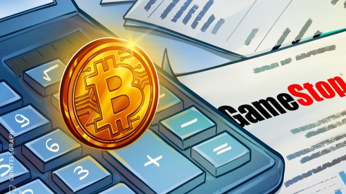 GameStop buys 4,710 Bitcoin as its first BTC investment