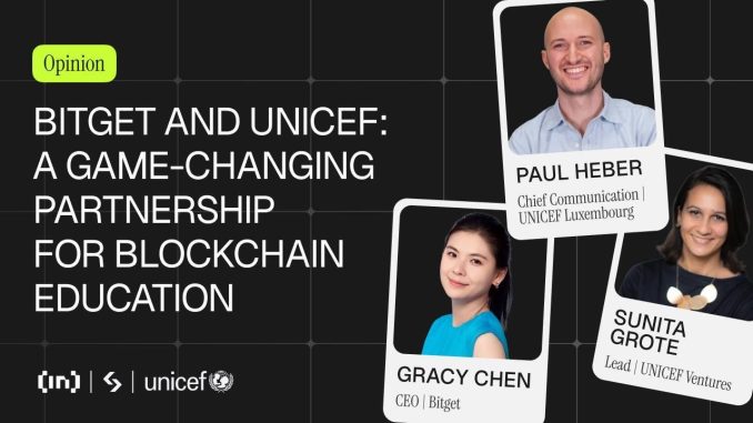 Bitget and UNICEF: A Game-Changing Partnership for Blockchain Education