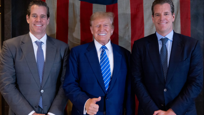 Winklevoss Twins Donate $21 Million in Bitcoin to Pro-Trump, Anti-Democrat Crypto PAC