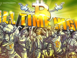 BTC Nears Record Highs as Total Market Cap Peaks at $4.21T