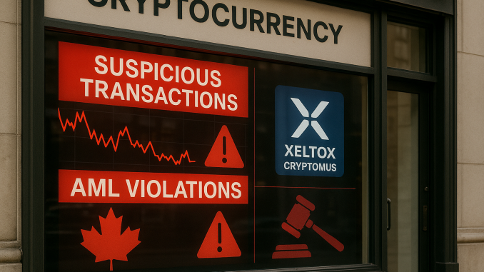 Crypto firm Xeltox fined record C$177M by Canadian AML regulator
