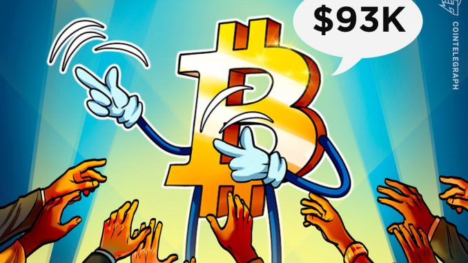 Bitcoin Bulls Target $93.5K As Short Positions Turn Into A Magnet
