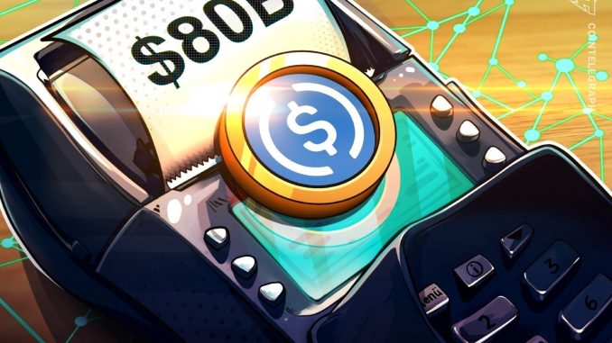 USDC Market Cap Nears $80B as UAE Capital Flight Drives Demand