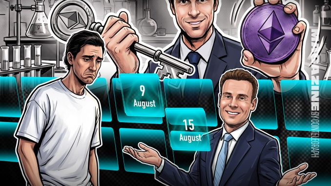 Data of 54K Wallet Users Leaked, Clarity Odds Just 10%: Hodler’s Digest, Aug. 16