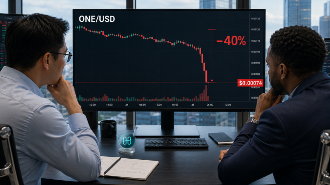 Harmony’s ONE token crashes 40% following a major exploit